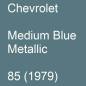 Preview: Chevrolet, Medium Blue Metallic, 85 (1979).